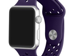 Curea iUni compatibila cu Apple Watch 1/2/3/4/5/6/7, 40mm, Silicon Sport, Purple