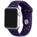 Curea iUni compatibila cu Apple Watch 1/2/3/4/5/6/7, 44mm, Silicon Sport, Purple
